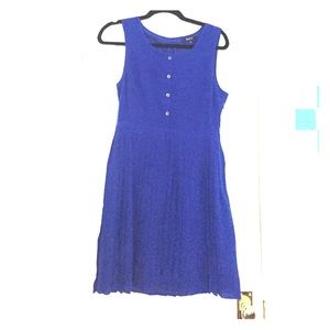 100% silk gorgeous cobalt blue madewell dress sz6